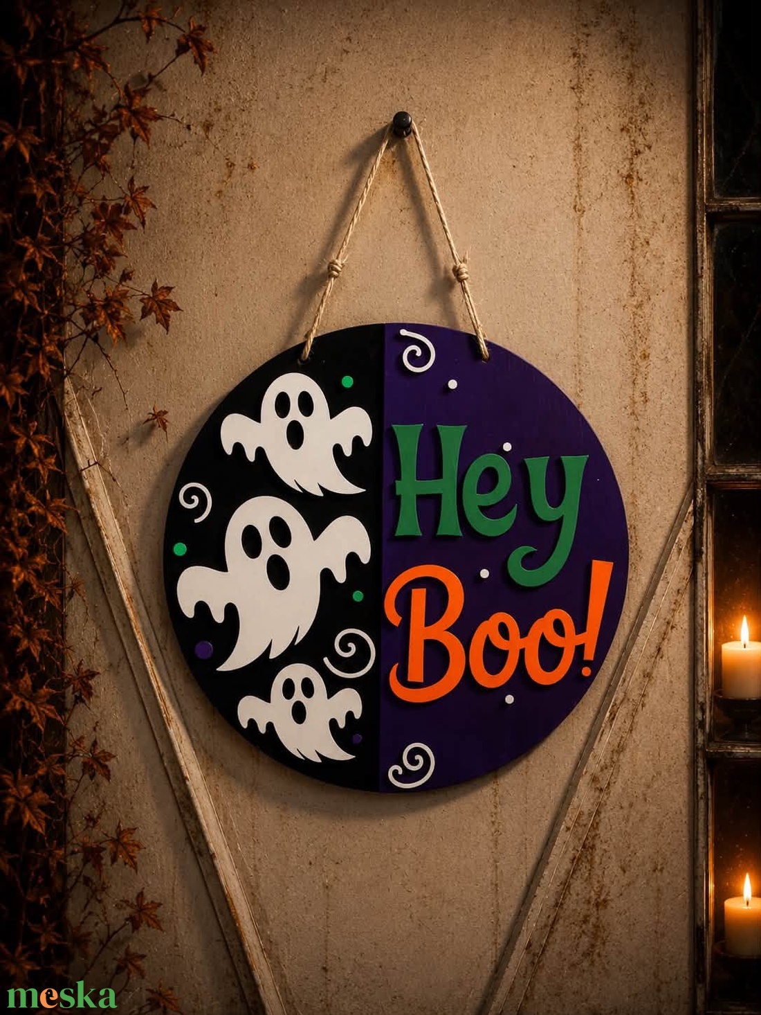Halloweeni kopogtató, ajtódísz, különböző minták - otthon & életmód - dekoráció - halloween - halloweeni ajtódíszek és ablakdíszek - Meska.hu