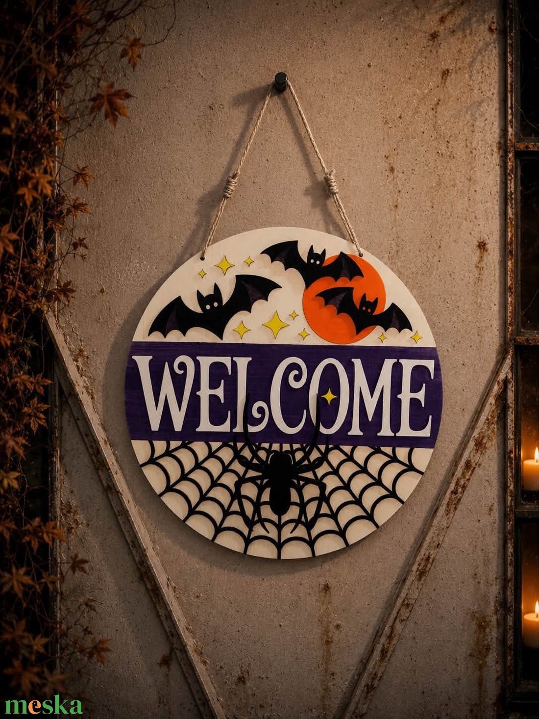 Halloweeni ajtódísz, többféle dizájn - otthon & életmód - dekoráció - halloween - halloweeni ajtódíszek és ablakdíszek - Meska.hu
