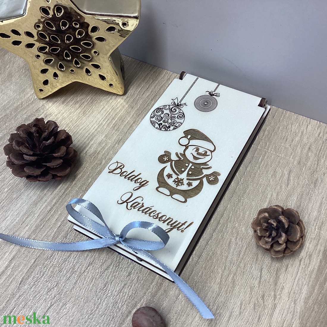 Pénzátadó Karácsonyra-Hóember - táska & tok - pénztárca & más tok - pénztárca - férfi pénztárca - Meska.hu