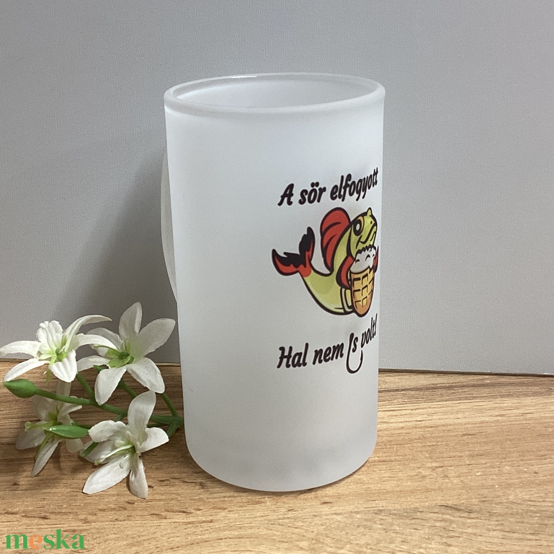 Horgászoknak ajándék   - otthon & életmód - konyhafelszerelés, tálalás - tálalás - sörös pohár és korsó - Meska.hu
