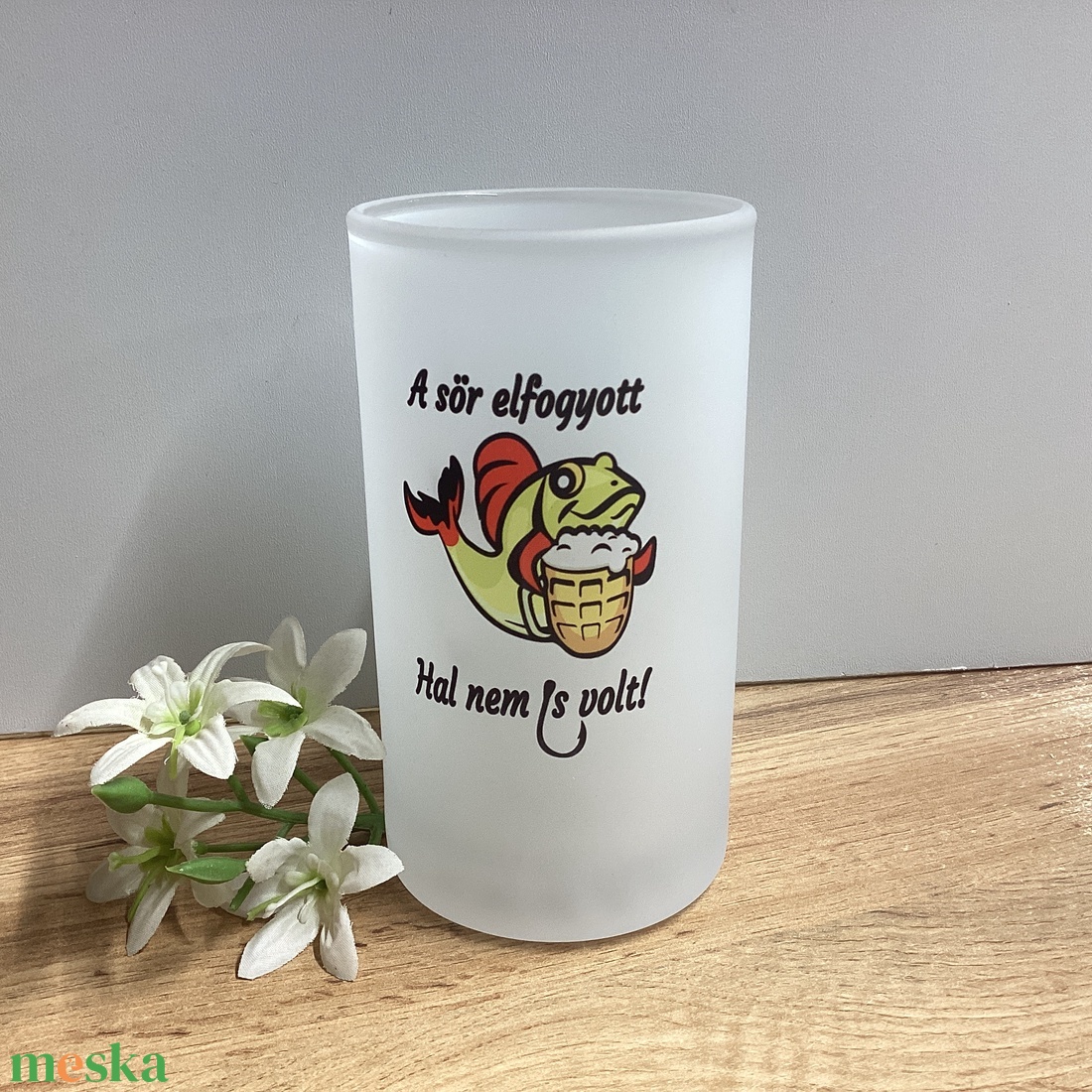 Horgászoknak ajándék   - otthon & életmód - konyhafelszerelés, tálalás - tálalás - sörös pohár és korsó - Meska.hu