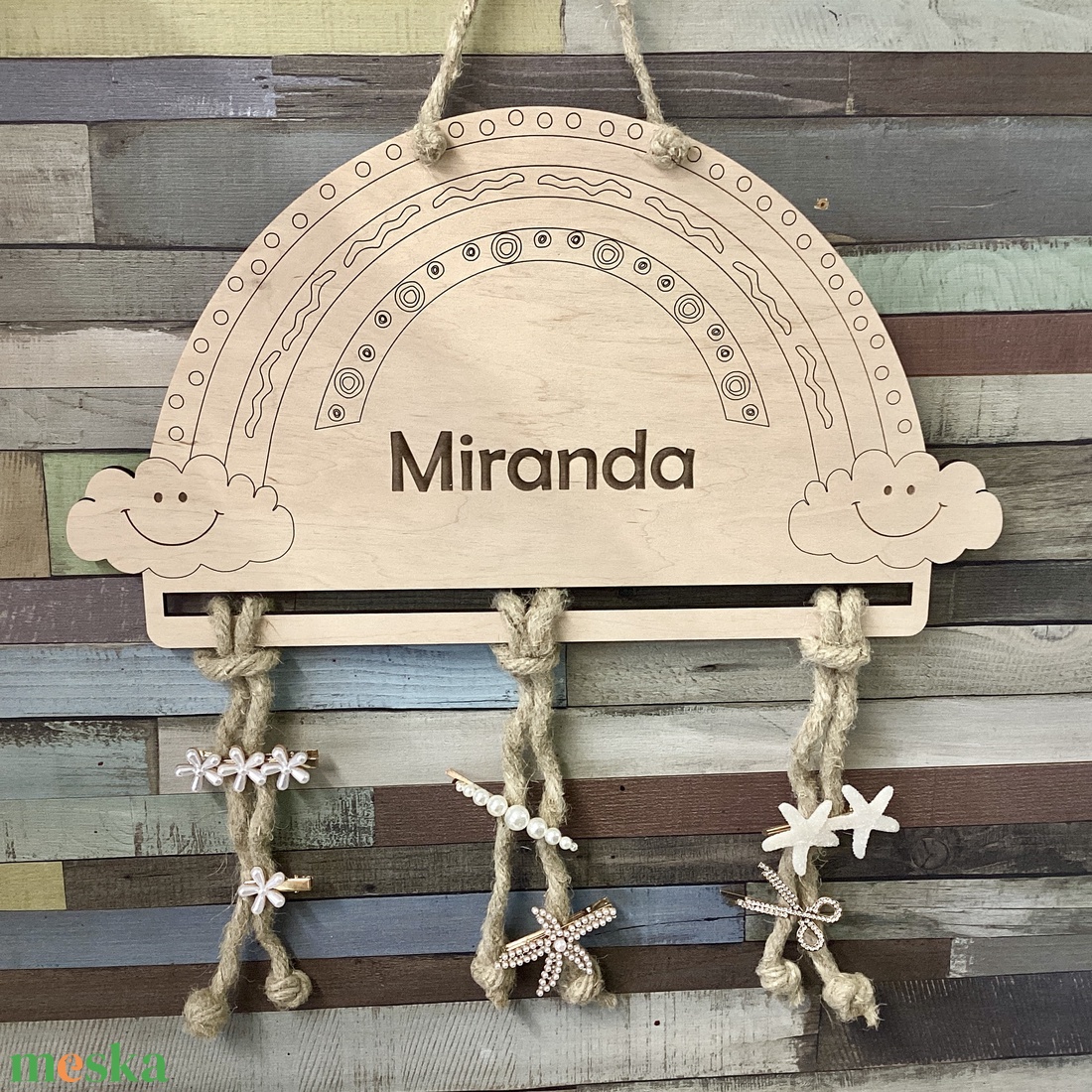 Hajcsattartó (nagy méretű) - ékszer - ékszertartó - fali ékszertartó - Meska.hu