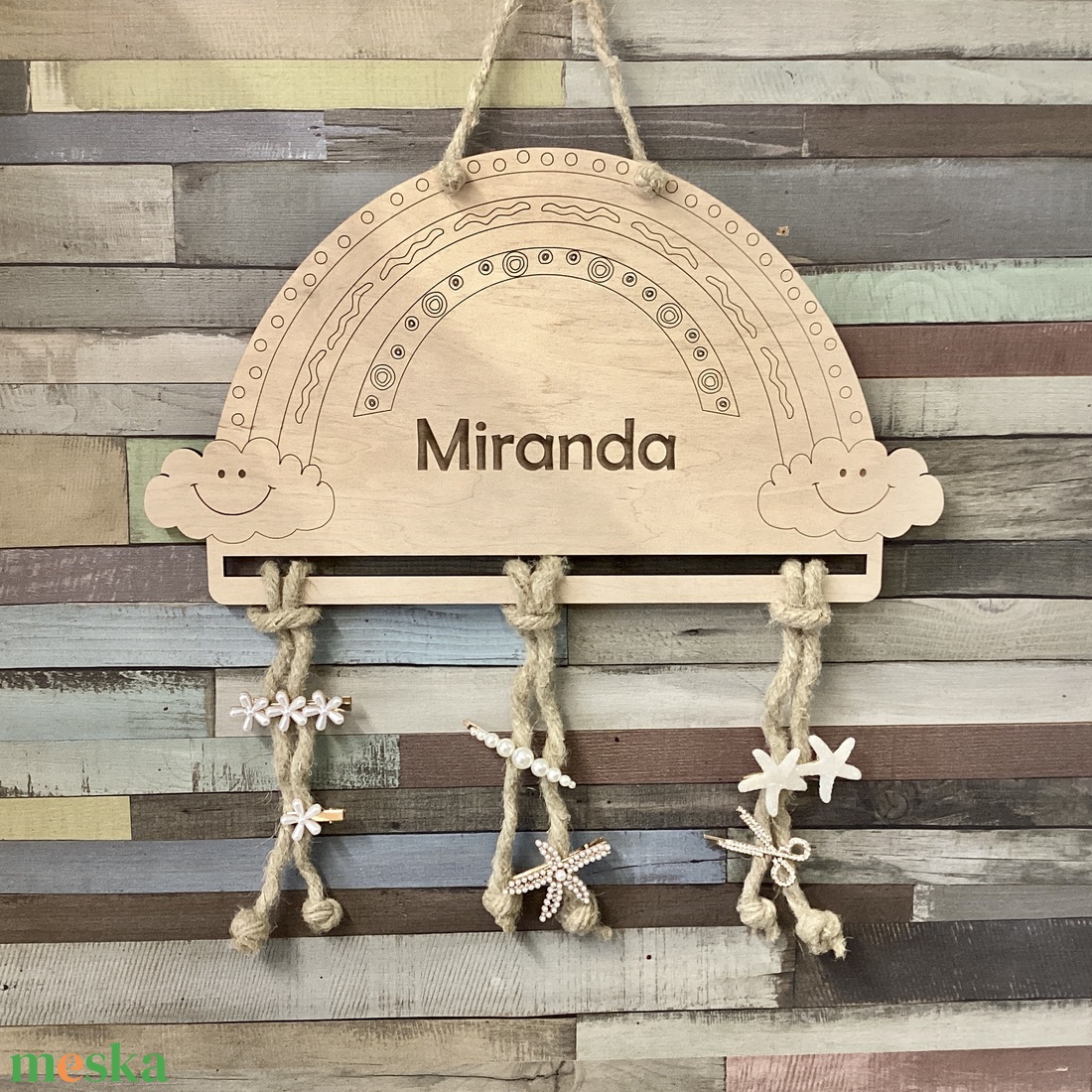 Hajcsattartó (nagy méretű) - ékszer - ékszertartó - fali ékszertartó - Meska.hu