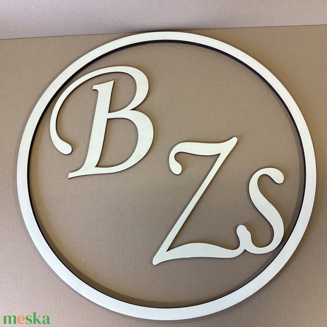 Monogram Karikában, Kezdőbetű, Lakodalom, Esküvő, Ünnepi alkalmak. - esküvő - dekoráció - esküvői feliratok - Meska.hu
