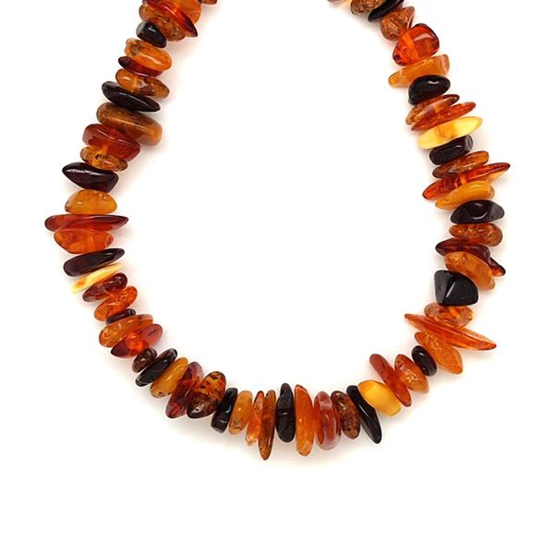 Borostyán vegyes splitter nyaklánc 50cm - kellékek & szerszámok - ásvány alapanyag - splitter - Meska.hu