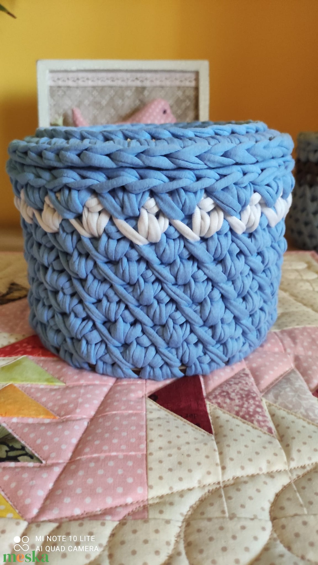 Horgolt tároló - baba - mama - babaszoba dekoráció - Meska.hu