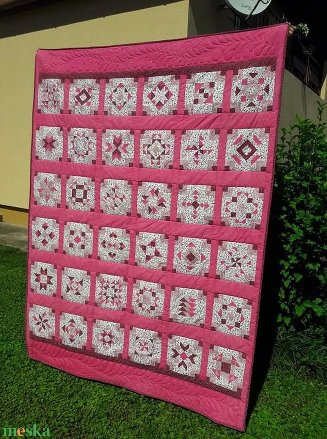 Patchwork takaró  - otthon & életmód - lakástextil - ágytakaró - Meska.hu