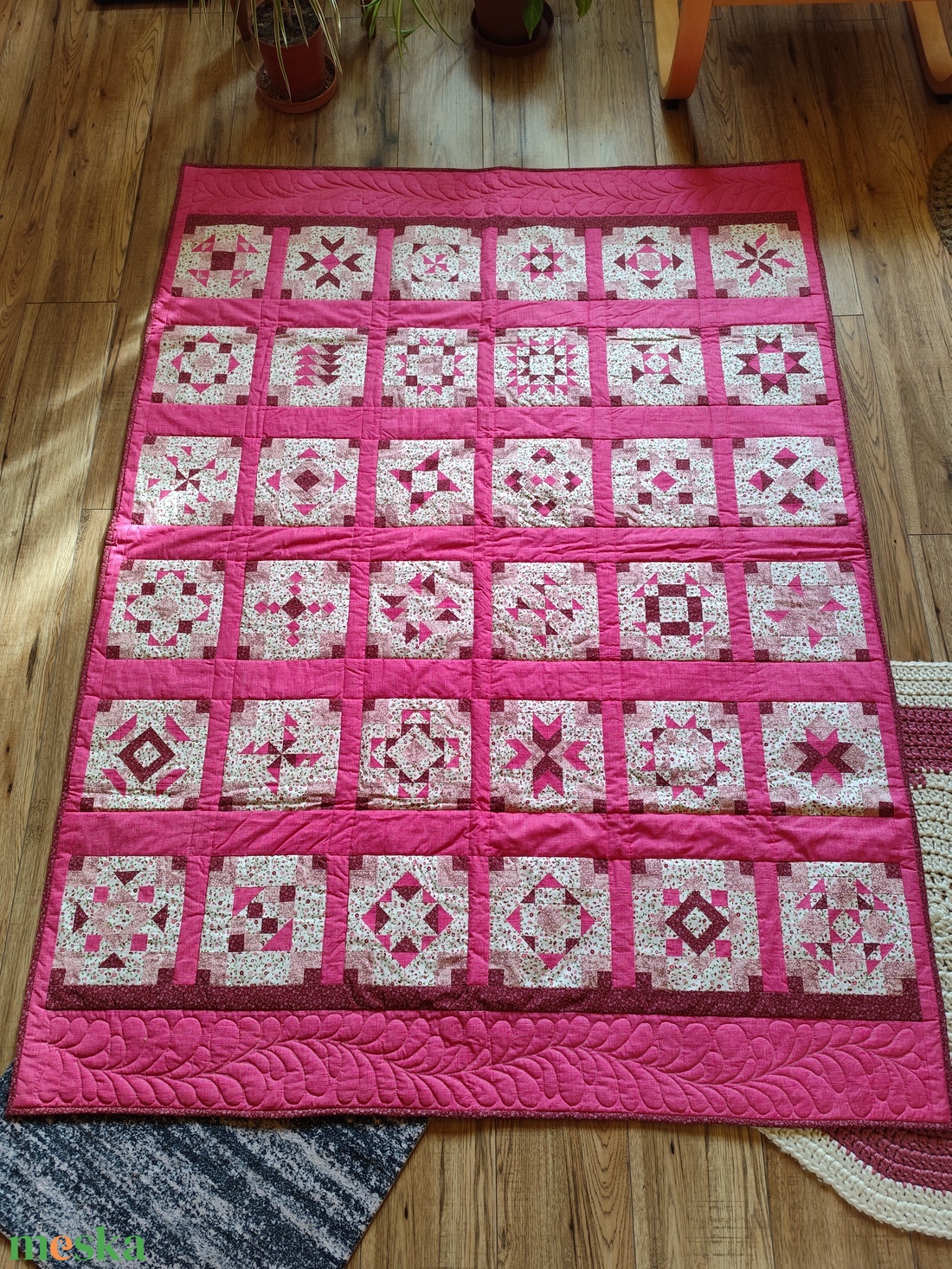 Patchwork takaró  - otthon & életmód - lakástextil - ágytakaró - Meska.hu