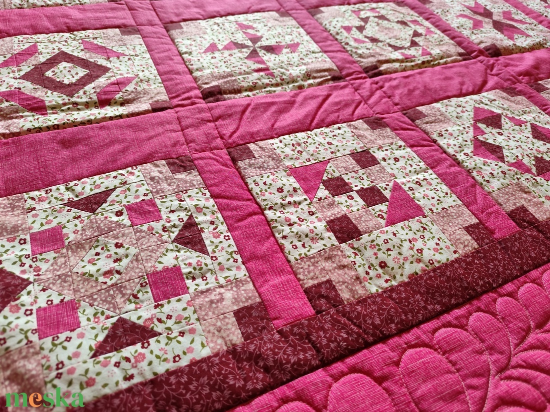 Patchwork takaró  - otthon & életmód - lakástextil - ágytakaró - Meska.hu