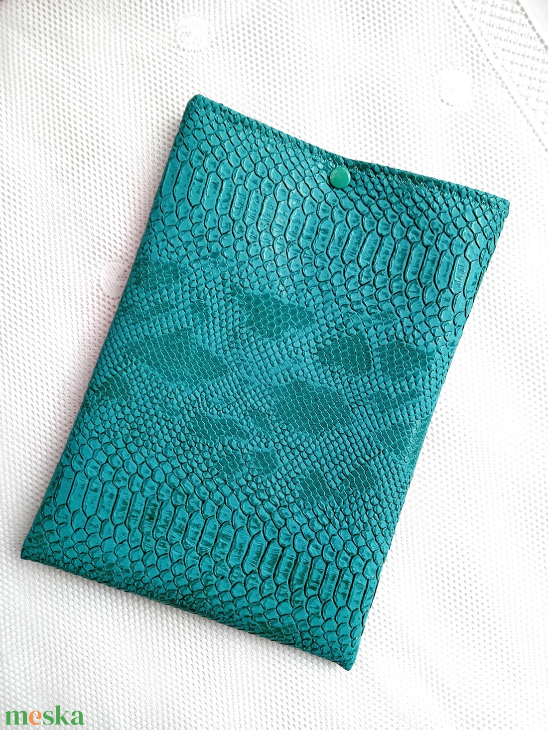 Kobra mintás textilbőr könyvtok, tablet vagy e-book tok, türkiz, elegáns - könyv & zene - könyvtok - Meska.hu Kobra mintás textilbőr könyvtok, tablet vagy e-book tok, türkiz, elegáns - könyv & zene - könyvtok - Meska.hu