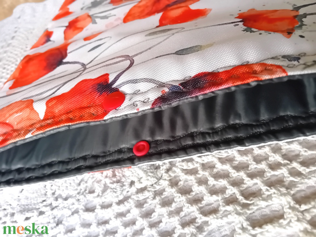 Vízhatlan laptop védő tok, pipacsos, laptoptok, laptoptartó  - táska & tok - laptoptáska, laptop hátizsák - Meska.hu