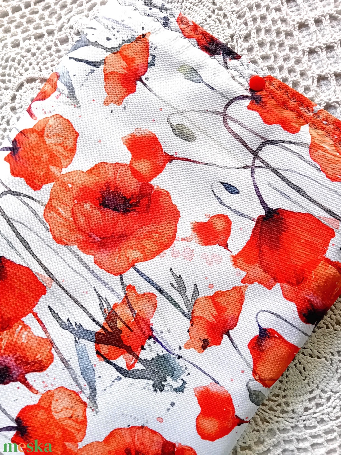 Vízhatlan laptop védő tok, pipacsos, laptoptok, laptoptartó  - táska & tok - laptoptáska, laptop hátizsák - Meska.hu