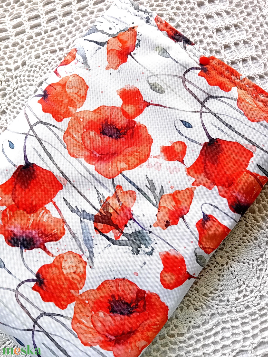 Vízhatlan laptop védő tok, pipacsos, laptoptok, laptoptartó  - táska & tok - laptoptáska, laptop hátizsák - Meska.hu