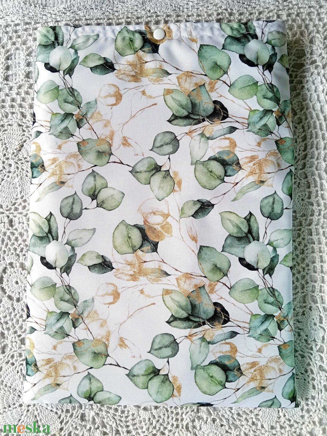 Vízhatlan laptop védő tok, eukaliptusz levél, laptoptok, laptoptartó  - táska & tok - laptoptáska, laptop hátizsák - Meska.hu