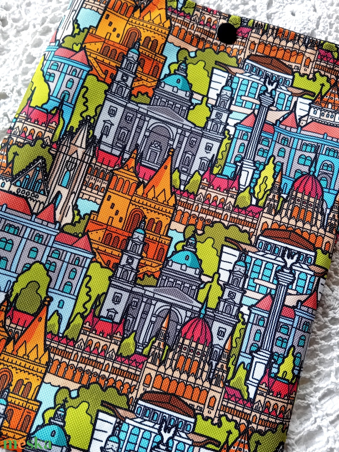 Vízhatlan könyvtok, Budapest mintás - könyv & zene - könyvtok - Meska.hu