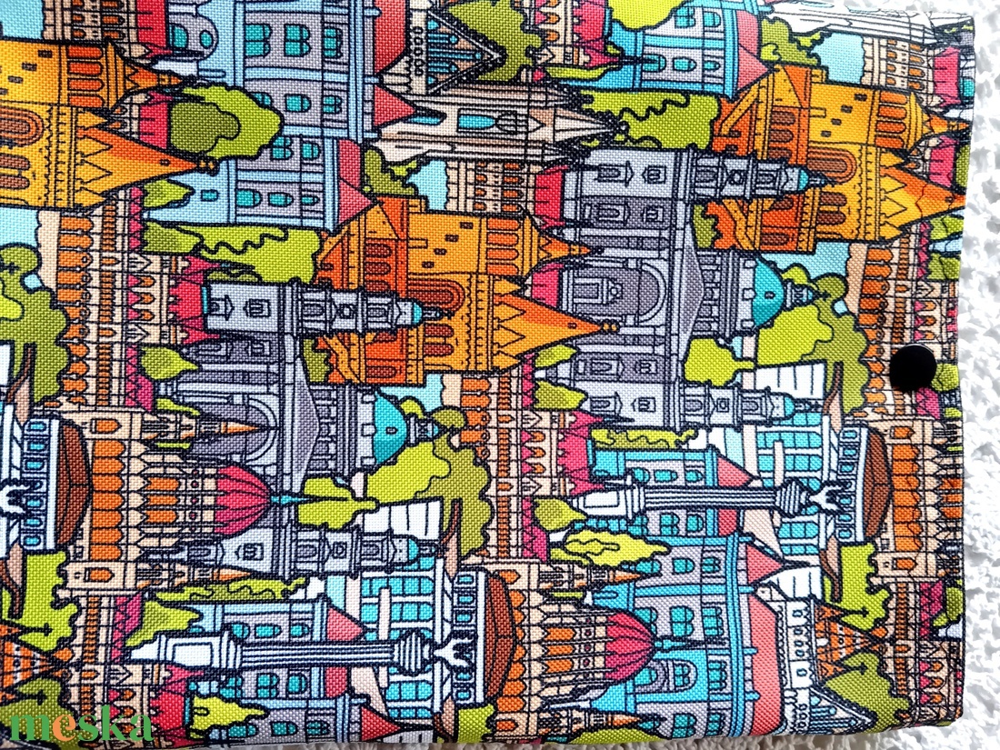 Vízhatlan könyvtok, Budapest mintás - könyv & zene - könyvtok - Meska.hu