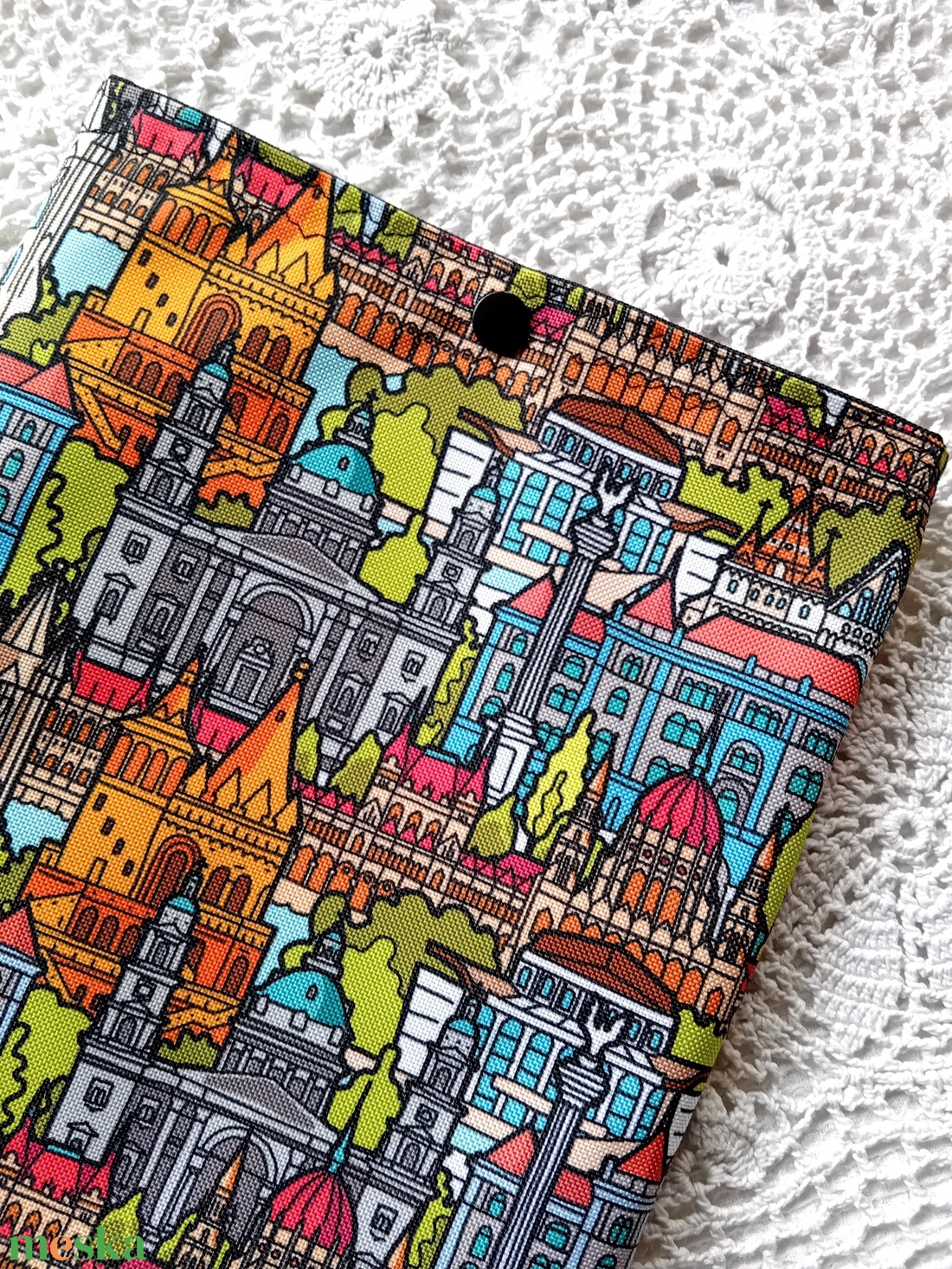 Vízhatlan könyvtok, Budapest mintás - könyv & zene - könyvtok - Meska.hu