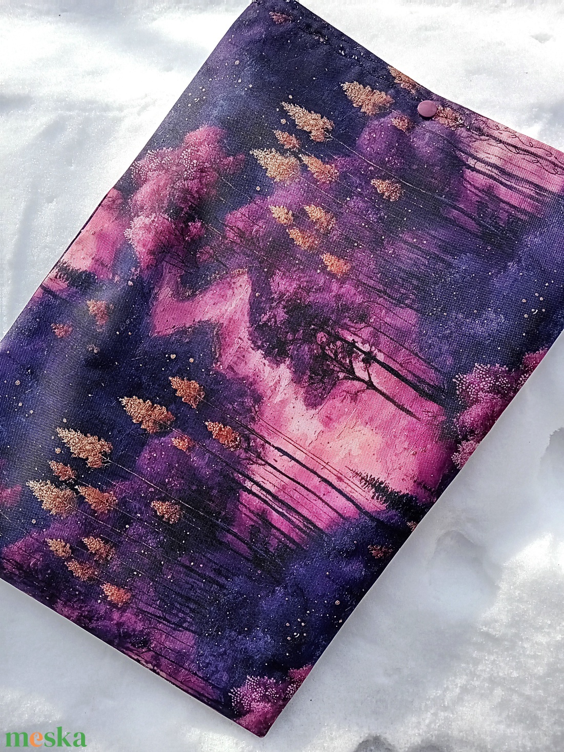 Vízhatlan laptop védő tok, misztikus erdő mintás, laptoptok, laptoptartó  - táska & tok - laptoptáska, laptop hátizsák - Meska.hu