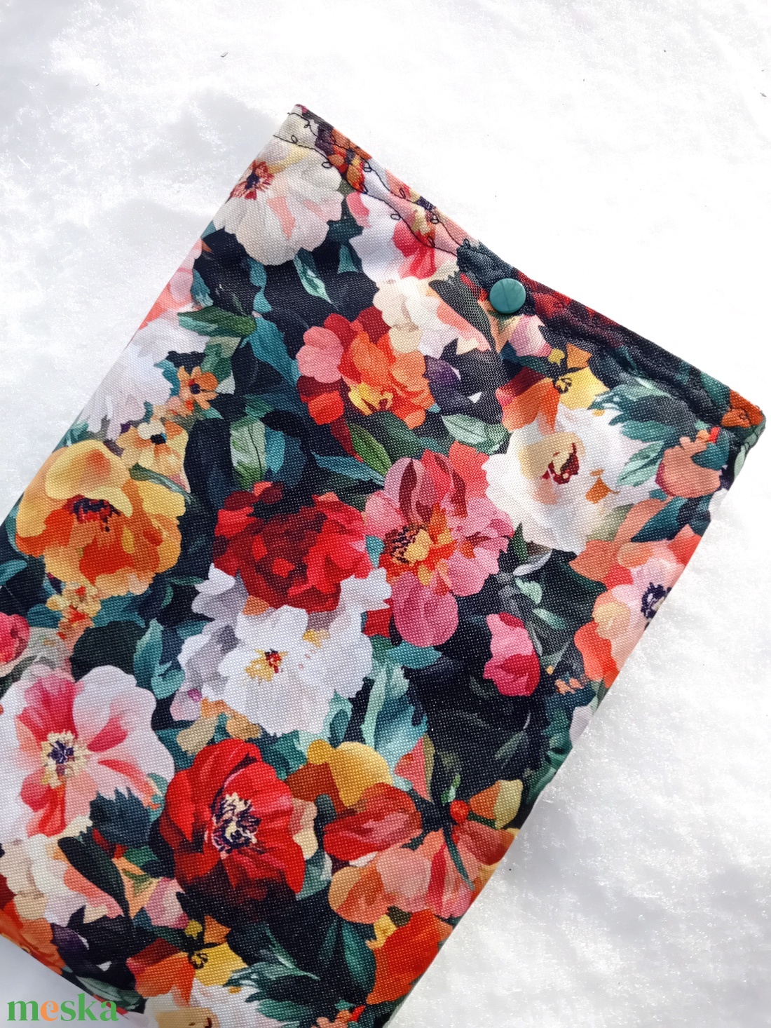 Vízhatlan könyvtok, festett virágok - könyv & zene - könyvtok - Meska.hu