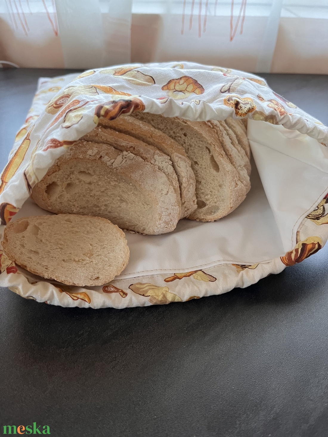Kenyeres zsák � pamutvászon, több mintával, újrahasználható - táska & tok - bevásárlás & shopper táska - kenyeres zsák - Meska.hu