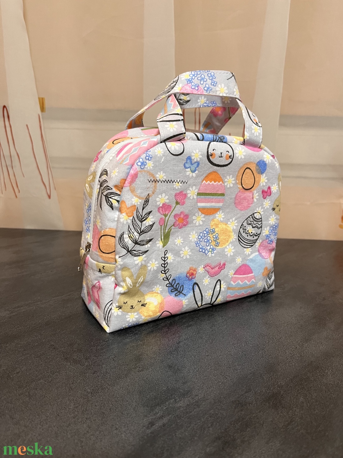 Nyuszis neszesszer / tároló táska � kézzel készült, cipzáras - táska & tok - neszesszer - Meska.hu