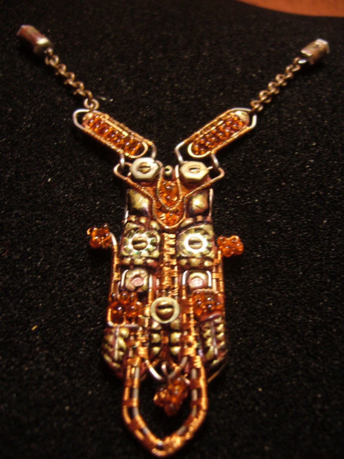 Steampunk szarvasbogár medál -  - Meska.hu
