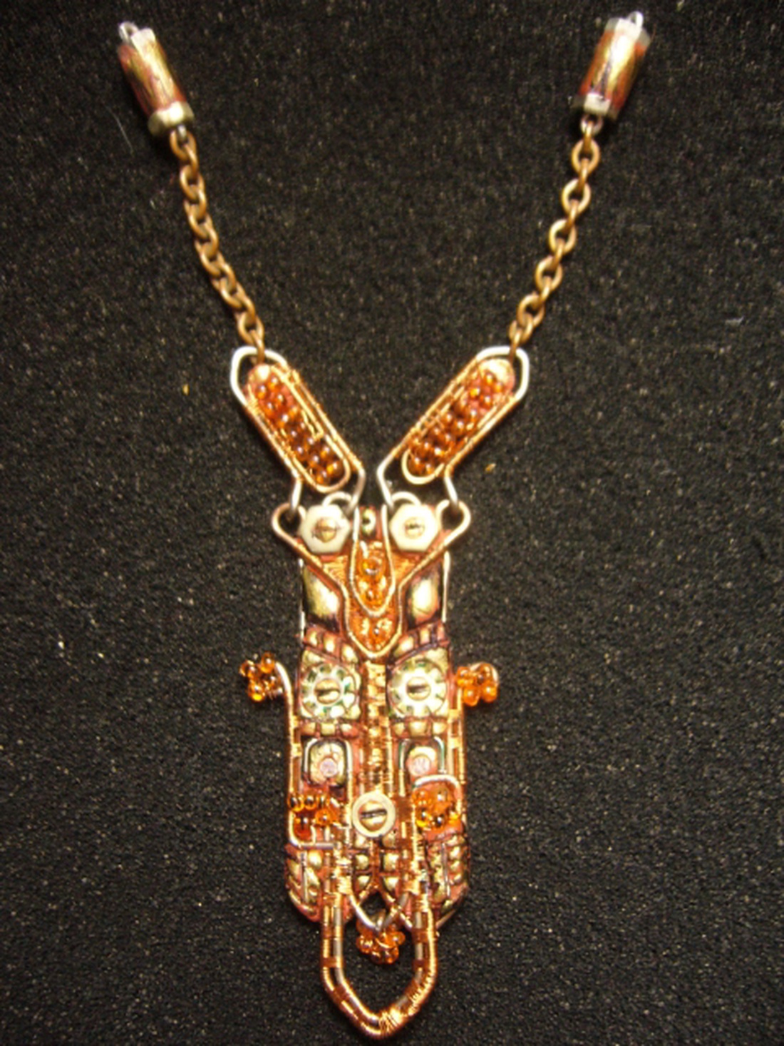Steampunk szarvasbogár medál -  - Meska.hu