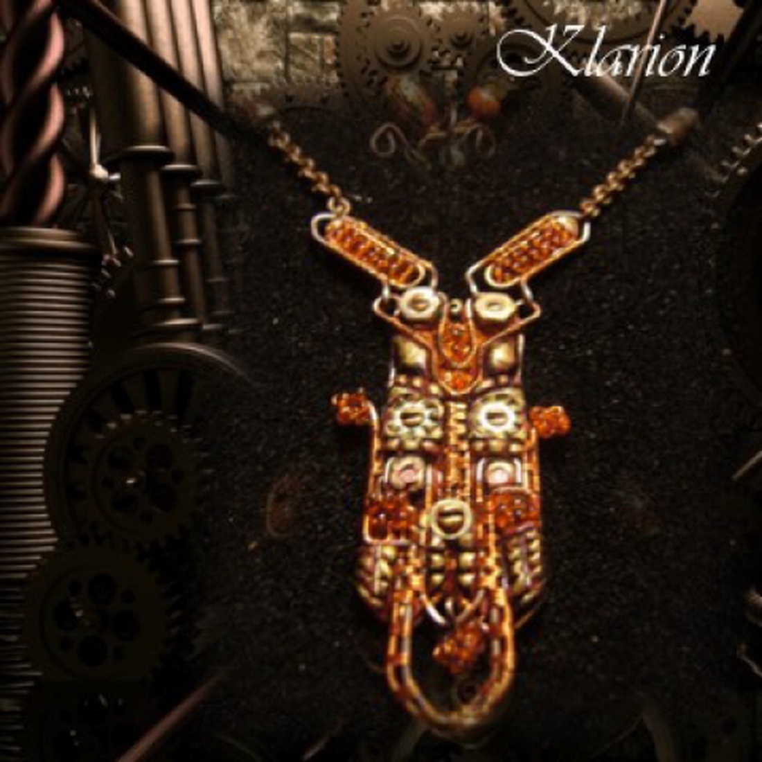 Steampunk szarvasbogár medál - - Meska.hu Steampunk szarvasbogár medál - - Meska.hu