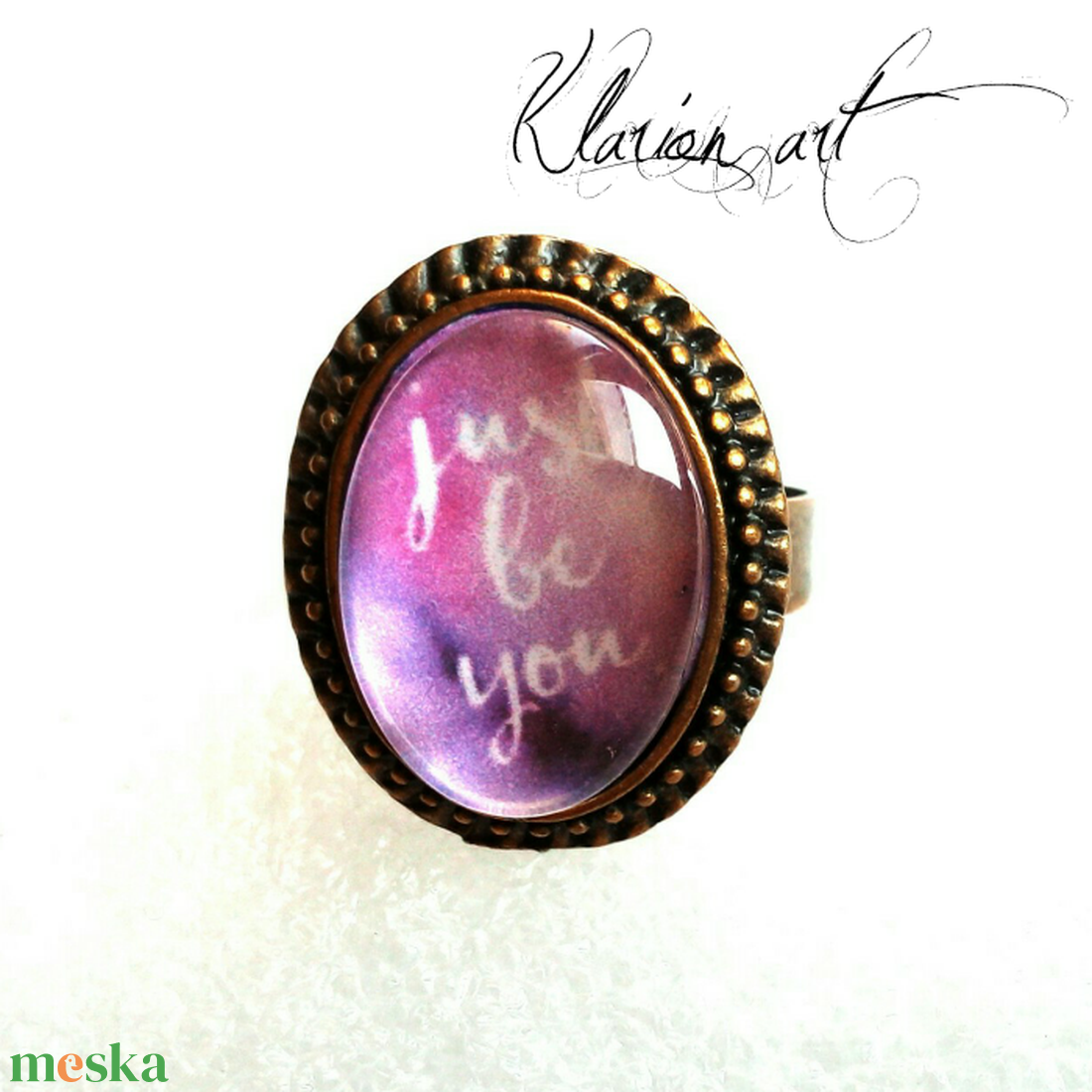 Csak légy önmagad!  gyűrű - ékszer - gyűrű - statement gyűrű - Meska.hu