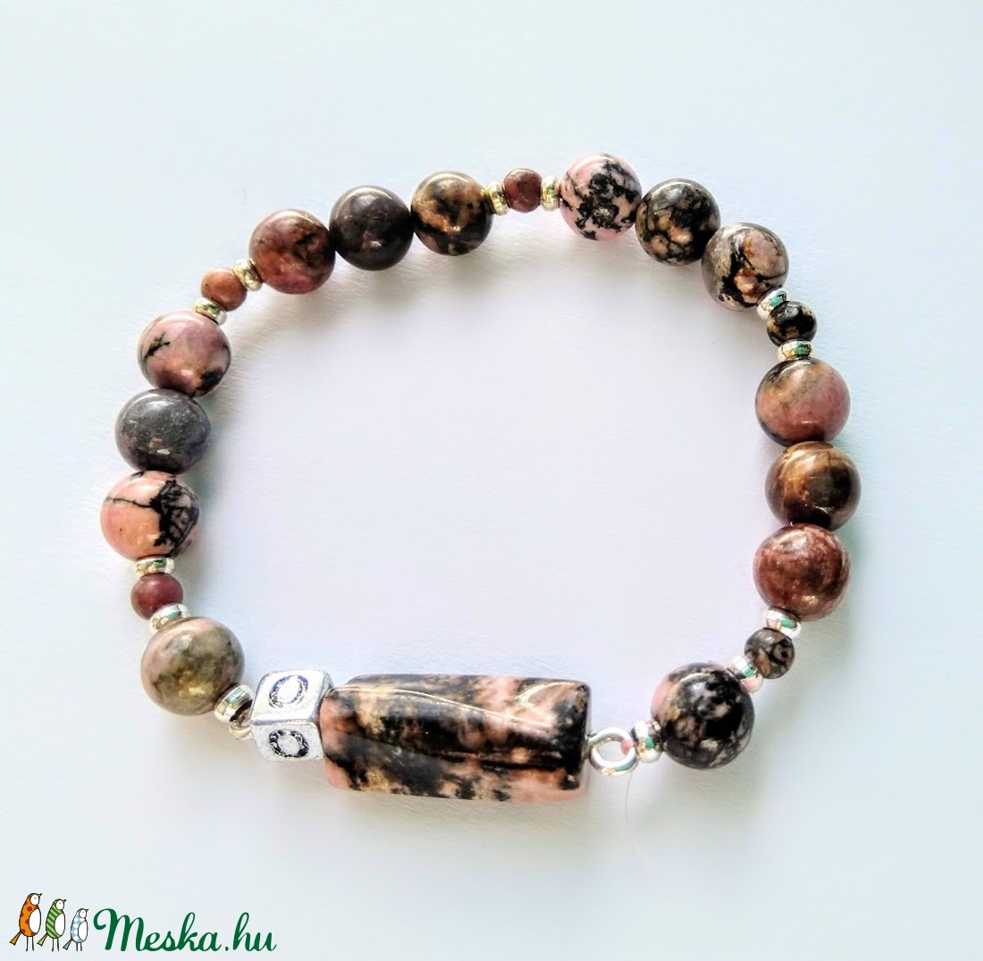 Rodonit ásvány karkötő -  - Meska.hu