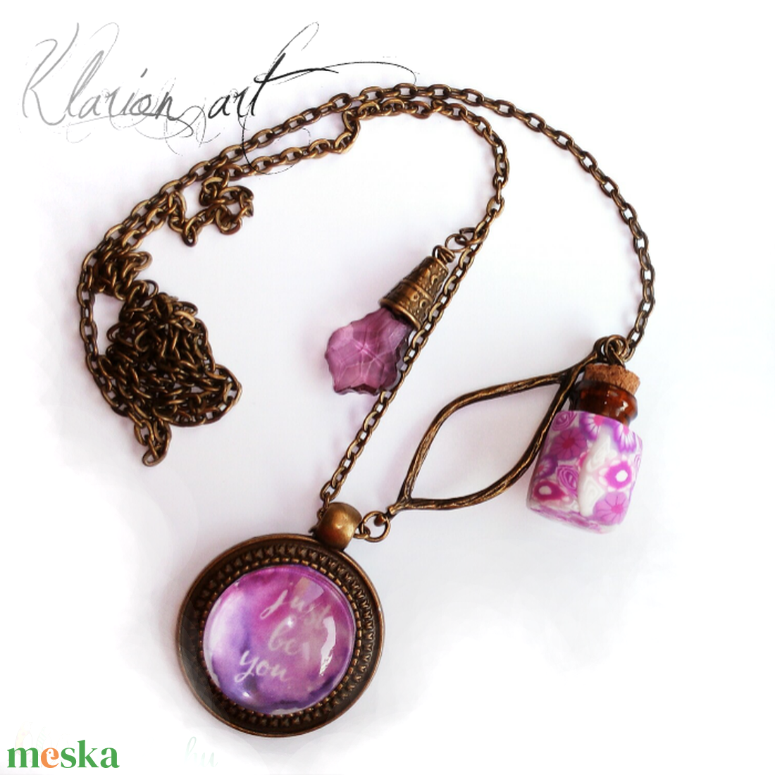 Csak légy önmagad! nyaklánc - esküvő - ékszer - ékszerszett - Meska.hu