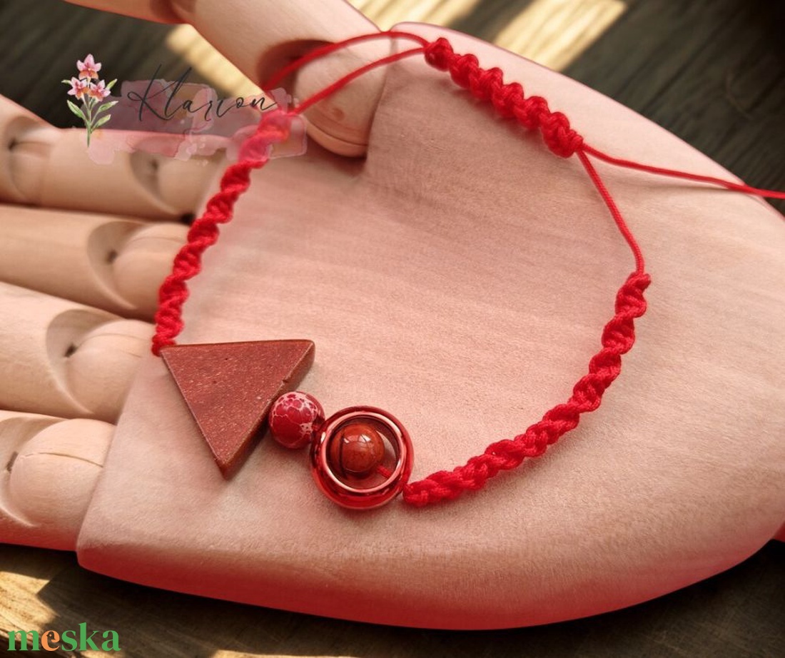 Achát, jáspis, hematit kabbala karkötő - ékszer - karkötő - gyöngyös karkötő - Meska.hu