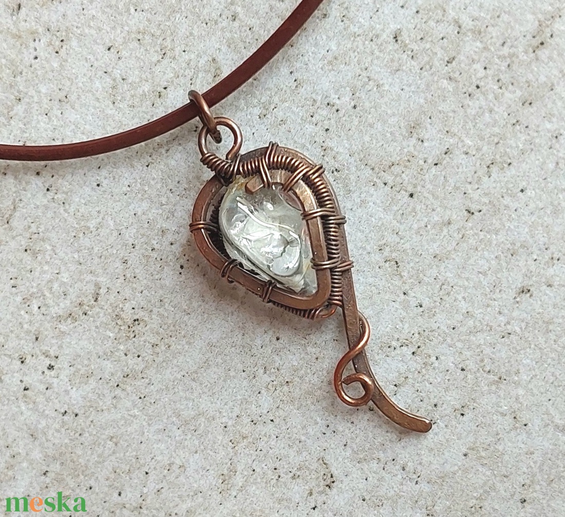 Hegyikristály drótékszer szett - ékszer - ékszerszett - Meska.hu