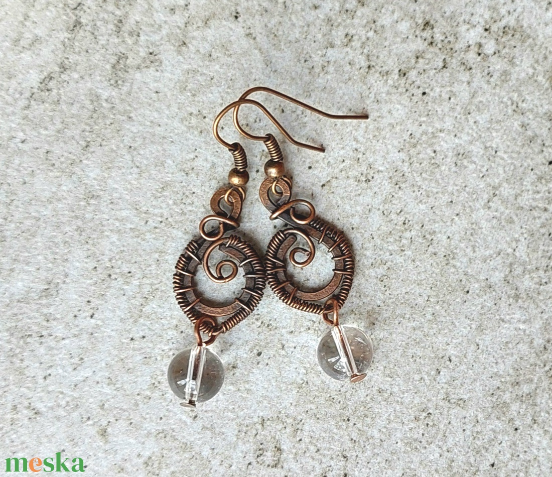 Hegyikristály drótékszer szett - ékszer - ékszerszett - Meska.hu