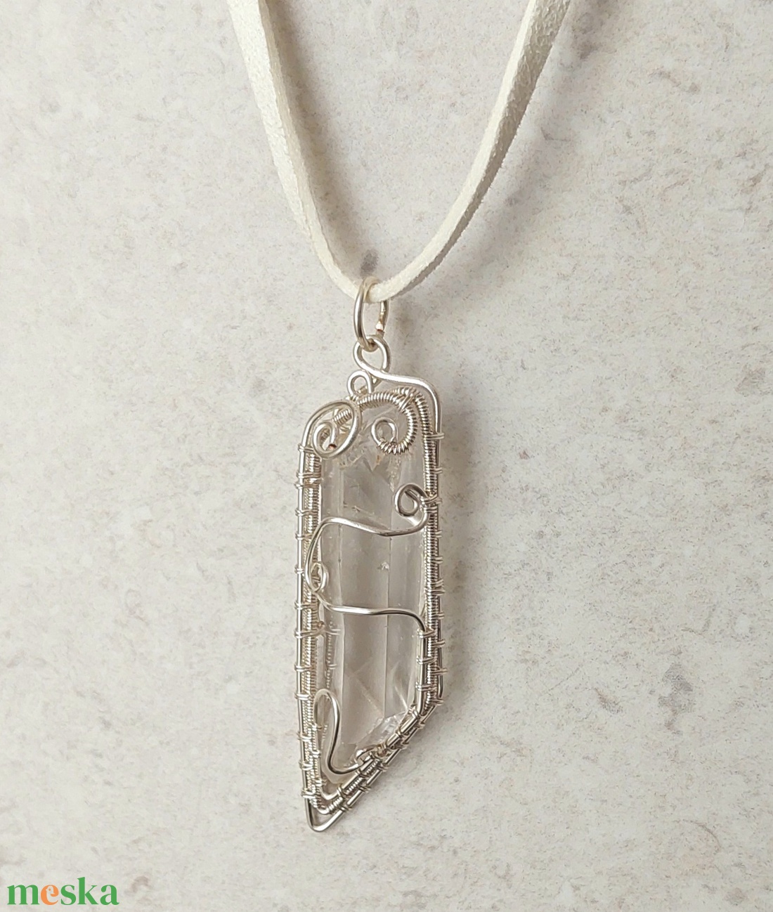 Hegyikristály nyaklánc - ékszer - nyaklánc - medálos nyaklánc - Meska.hu