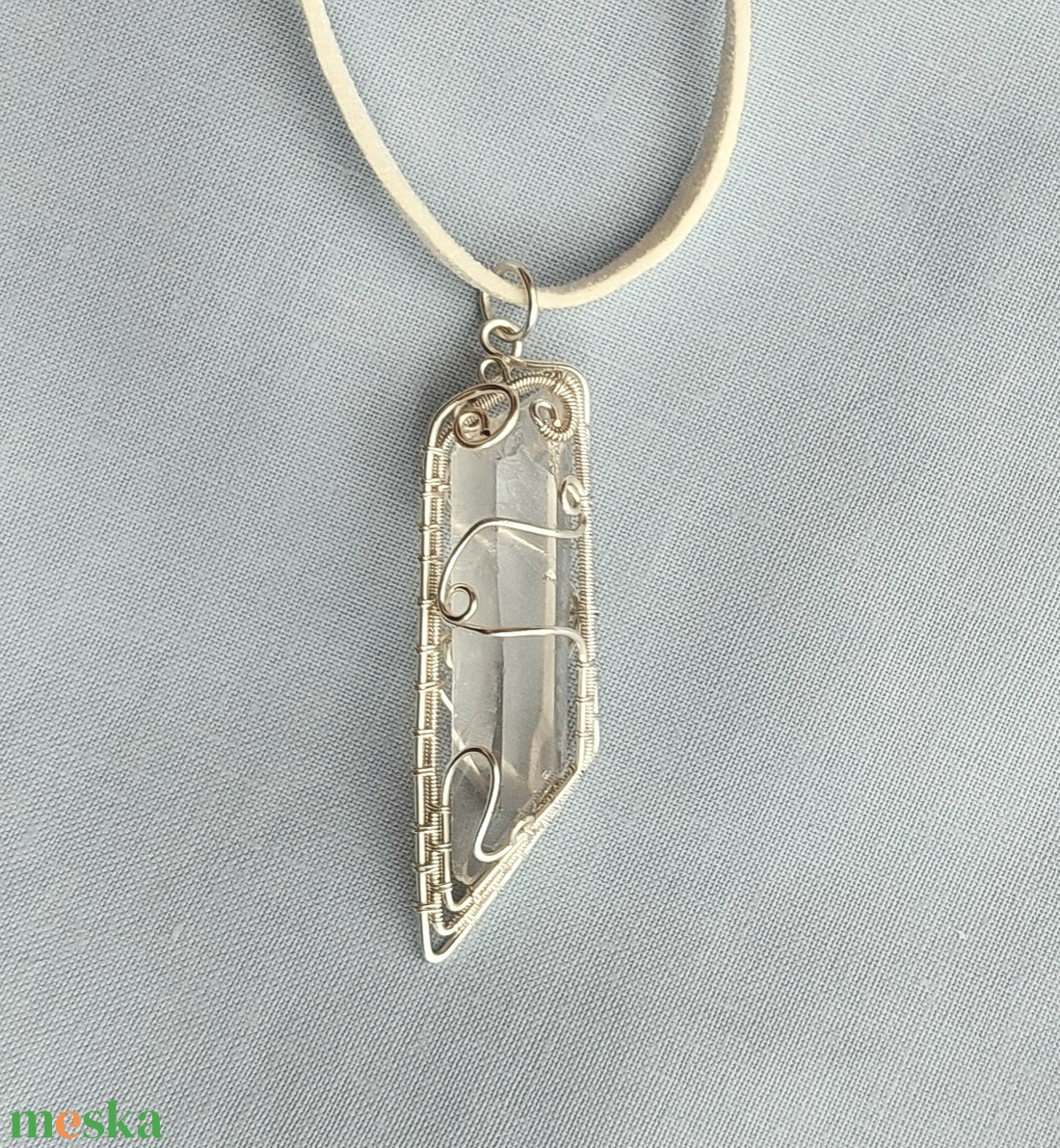 Hegyikristály nyaklánc - ékszer - nyaklánc - medálos nyaklánc - Meska.hu
