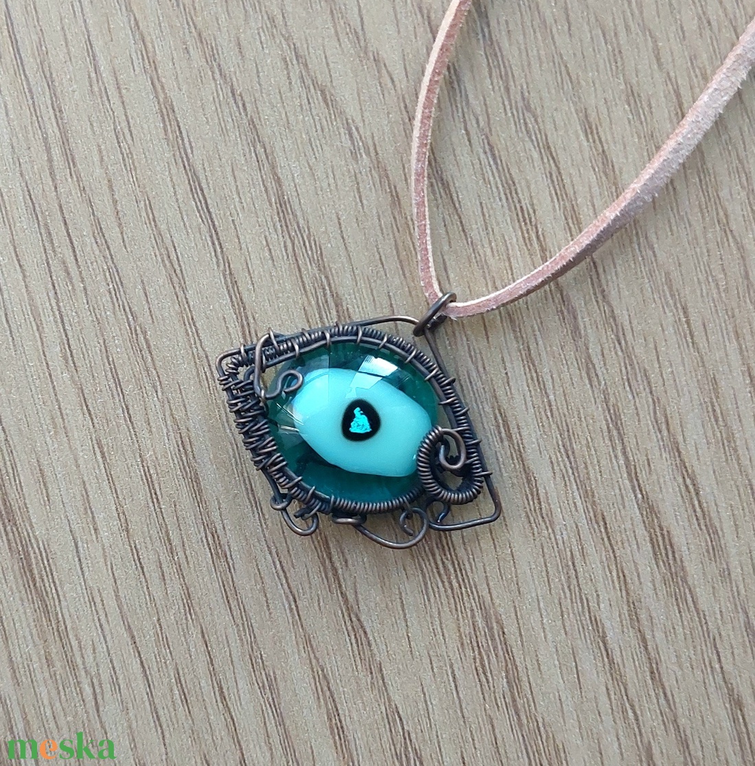 Olvasztott üveg ékszer szett - ékszer - ékszerszett - Meska.hu