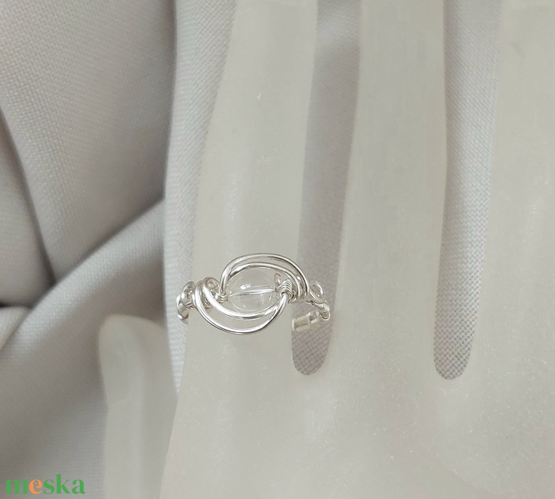 Hegyikristály gyűrű - ékszer - gyűrű - szoliter gyűrű - Meska.hu