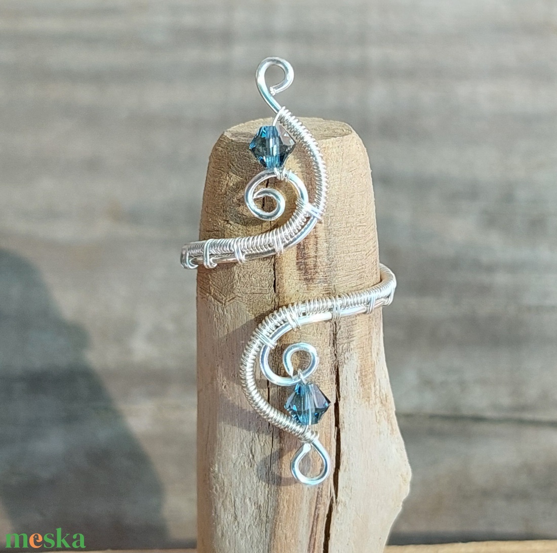 Ezüstözött drót gyűrű  - ékszer - gyűrű - vékony gyűrű - Meska.hu