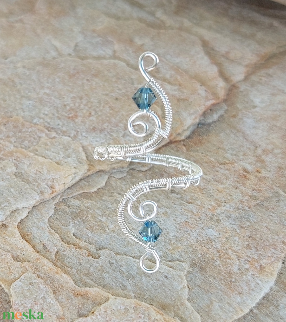 Ezüstözött drót gyűrű  - ékszer - gyűrű - vékony gyűrű - Meska.hu