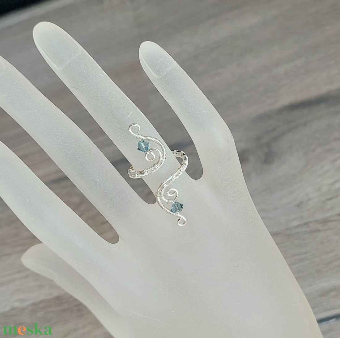 Ezüstözött drót gyűrű  - ékszer - gyűrű - vékony gyűrű - Meska.hu