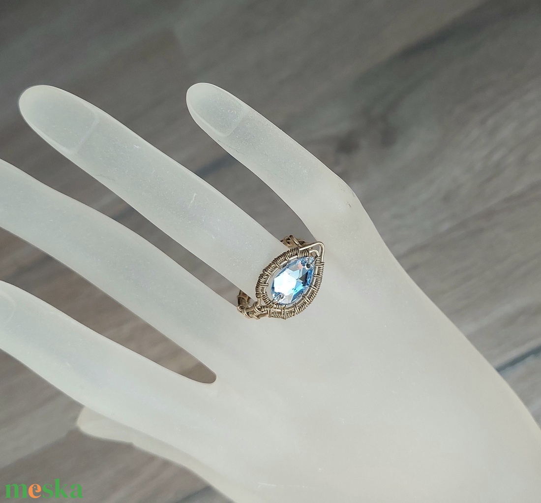 Antikolt alpakka drót gyűrű  - ékszer - gyűrű - vékony gyűrű - Meska.hu