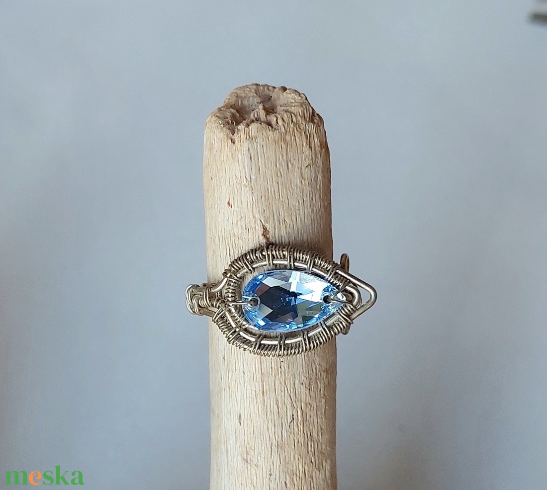 Antikolt alpakka drót gyűrű  - ékszer - gyűrű - vékony gyűrű - Meska.hu