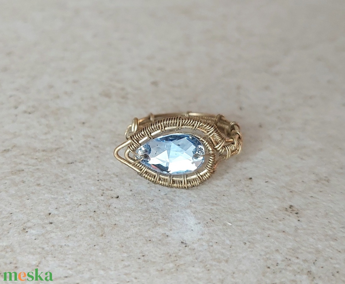 Antikolt alpakka drót gyűrű  - ékszer - gyűrű - vékony gyűrű - Meska.hu