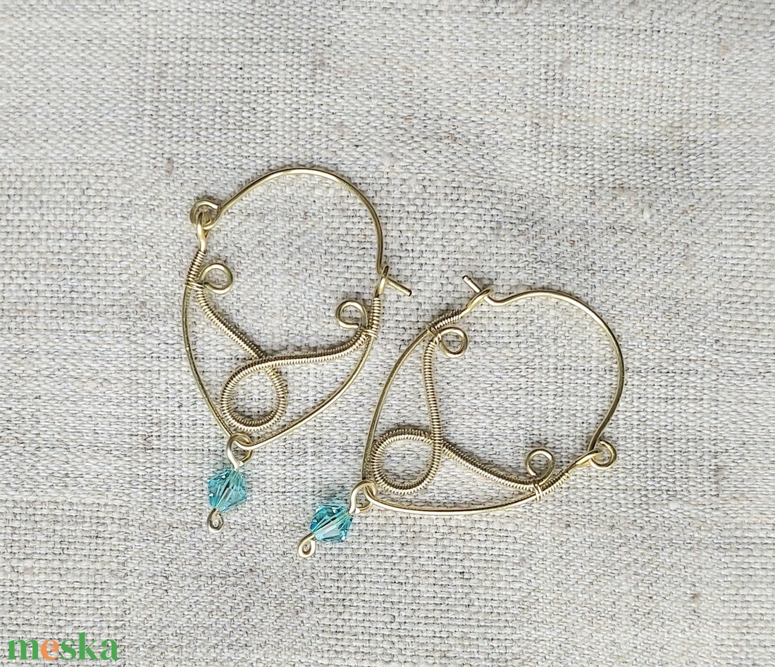 Arany színű drótékszer szett - ékszer - ékszerszett - Meska.hu