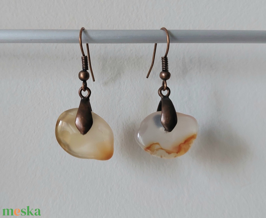 Vörösréz és karneol ékszer szett - ékszer - ékszerszett - Meska.hu