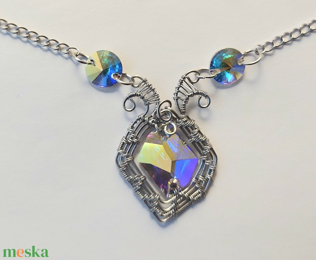 Acél drót esküvői ékszer szett  - esküvő - esküvői szett - Meska.hu