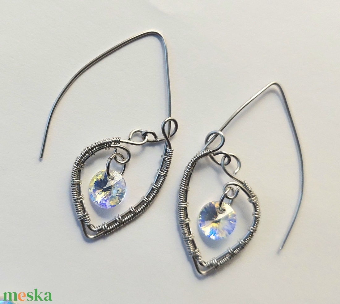 Acél drót esküvői ékszer szett  - esküvő - esküvői szett - Meska.hu