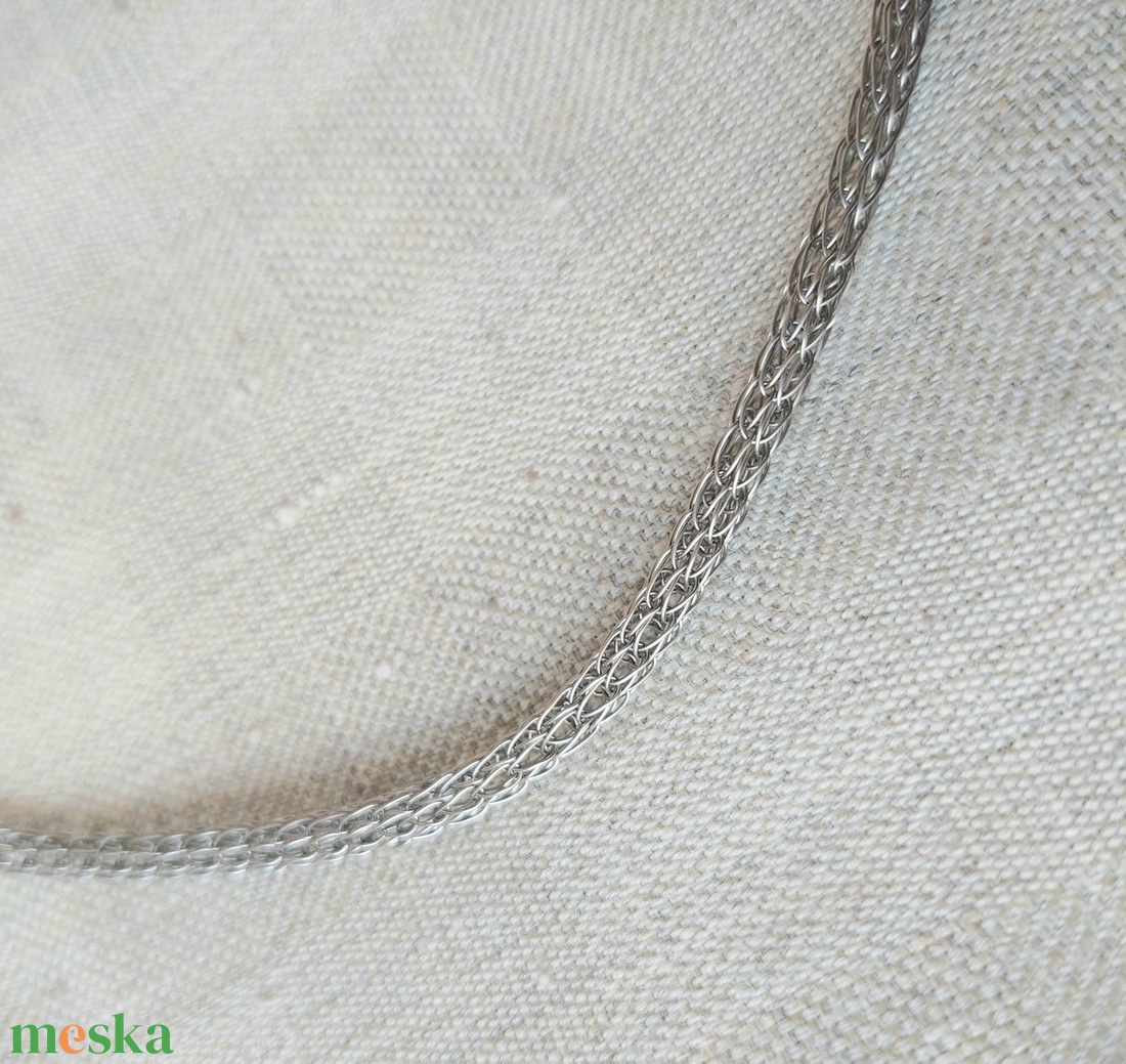 Viking technikával kötött férfi nyaklánc - ékszer - nyaklánc - medál nélküli nyaklánc - Meska.hu