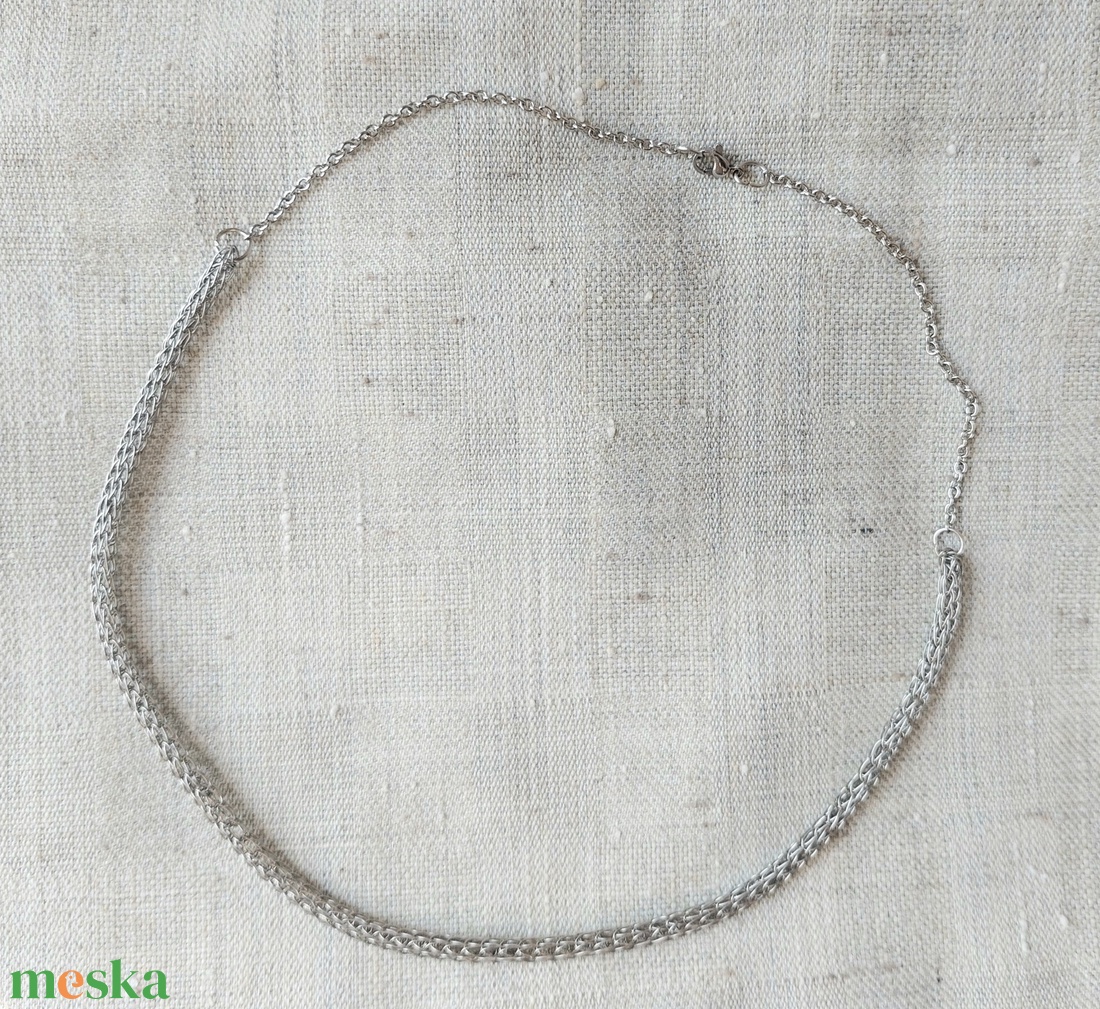 Viking technikával kötött férfi nyaklánc - ékszer - nyaklánc - medál nélküli nyaklánc - Meska.hu